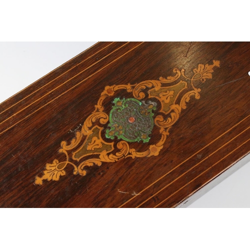 135 - 19th century Swiss Rosewood and Marquetry Inlaid Musical Box by Nicole Freres, Geneva, playing 6 air... 