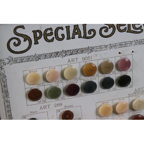 138 - Early 20th century Travelling Salesman / Shop Display of ' Special Select Design 1913 ' Buttons, 28c... 