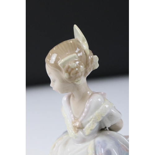 15 - Pair of Lladro ' Valencianita Triste ' Figurines, impressed mark to base 5374, 14cm high