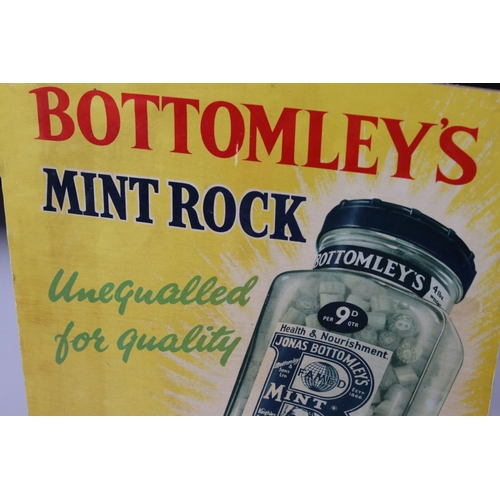 170 - Advertising - Early to Mid 20th century Cardboard Easel back Shop Display Advertising Sign ' Bottoml... 