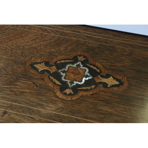 181 - 19th century Swiss Rosewood and Marquetry Inlaid Musical Box by Nicole Freres of Geneva, serial no.4... 