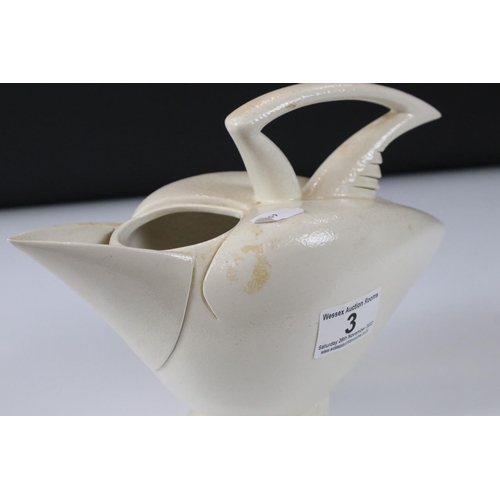 3 - Anthony Theakston (born 1965), White Glazed Jug / Teapot modelled in the form of an Art Deco style B... 