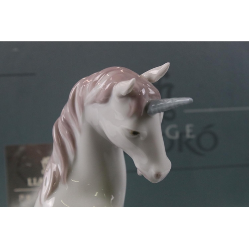 33 - Lladro Privilege ' Magical Unicorn ' Figures, model 01007697, boxed, 22cm high