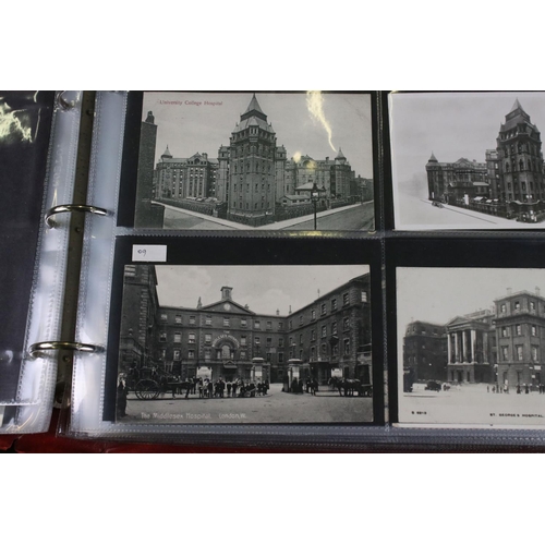 388 - Postcards - Approx. 400, mostly early 20th century, some later, depicting cottage & general hospital... 