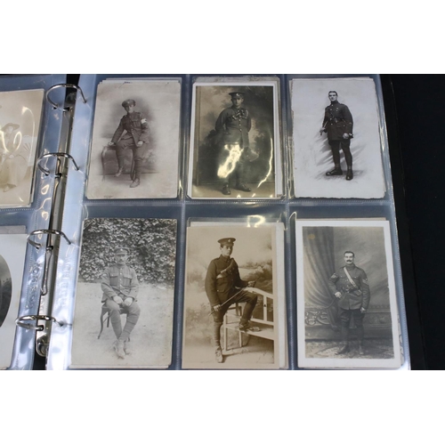 389 - Collection of approx. 230 portrait postcards, photographs & CDVs, late 19th - early 20th century, in... 