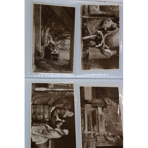 395 - Postcards - Wiltshire, 0ver 100 Lacock Medieval Pageant 1932 / 1933 postcards, some duplication, tog... 