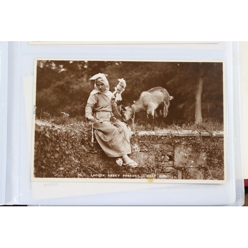 395 - Postcards - Wiltshire, 0ver 100 Lacock Medieval Pageant 1932 / 1933 postcards, some duplication, tog... 