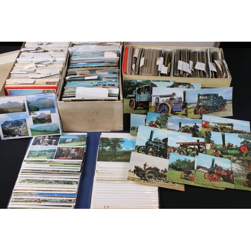 398 - Postcards - Quantity of mainly Colour Postcards including British Counties, World, Steam, Buses, etc