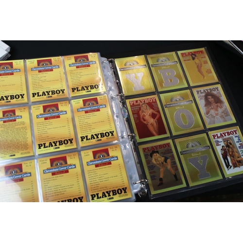 399 - Erotica - Approximately 351 Playboy Trading Cards mainly dating around 1990's including Chromium Cov... 