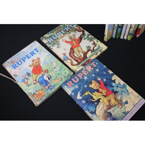 402 - Fifteen Rupert Bear Albums including Seven from 1970's and Seven from 1980's