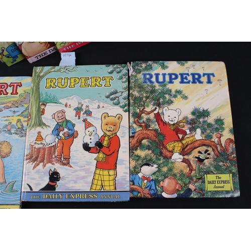 402 - Fifteen Rupert Bear Albums including Seven from 1970's and Seven from 1980's