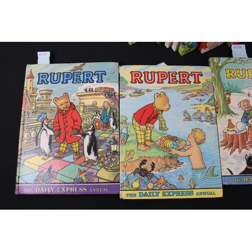 402 - Fifteen Rupert Bear Albums including Seven from 1970's and Seven from 1980's