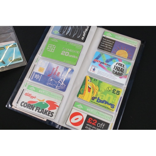 407 - Phone Cards - Five Albums of mainly BT Phone Cards but also Telefonica, Vodafone, Orange, etc plus a... 