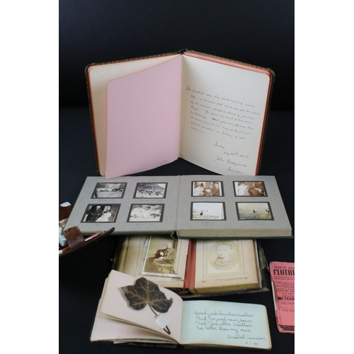 411 - Two Early 20th century Autograph Albums containing poems, drawings, etc, Autograph Album containing ... 