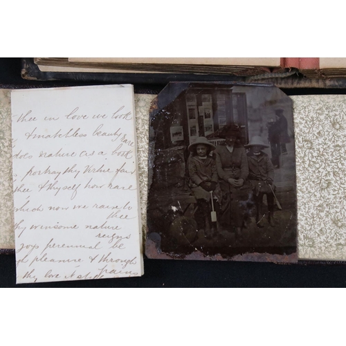 411 - Two Early 20th century Autograph Albums containing poems, drawings, etc, Autograph Album containing ... 