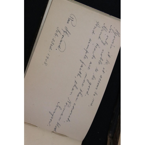 411 - Two Early 20th century Autograph Albums containing poems, drawings, etc, Autograph Album containing ... 