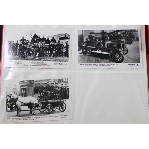 416 - Seven Albums containing transport and other postcards including an Two Albums of reproduction Railwa... 