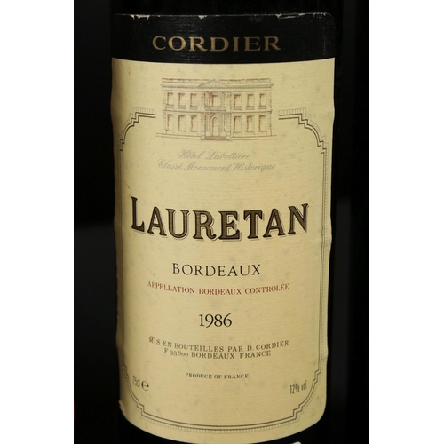 441 - A collection of five bottles of wine to include Laureate Bordeaux 1986, Rioja Cosecha 1986, Harveys ... 