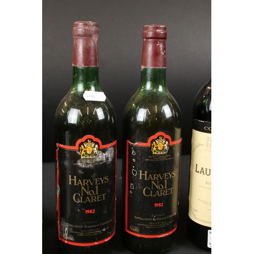 441 - A collection of five bottles of wine to include Laureate Bordeaux 1986, Rioja Cosecha 1986, Harveys ... 