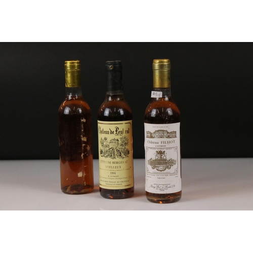 446 - Wine - Chateau Filhot 1983, Sauternes, 375 ml, 1B, Ch de Peytiat 1994, 375 ml 1B and another bottle,... 