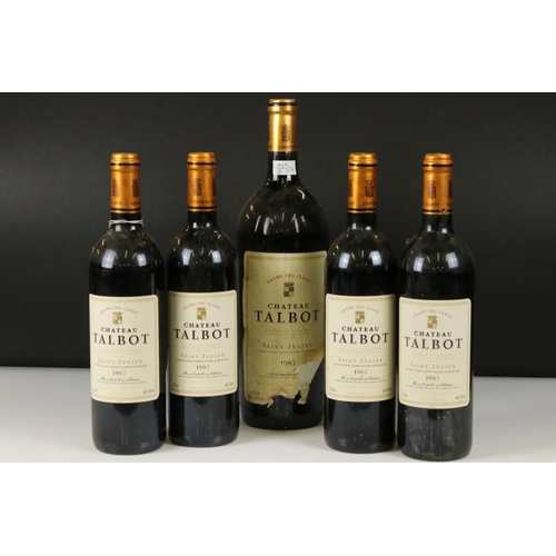 449 - Wine - Chateau Talbot 1983, St Julien 4me, Cru Classe - 1 magnum and Chateau Talbot 1997, St Julien,... 