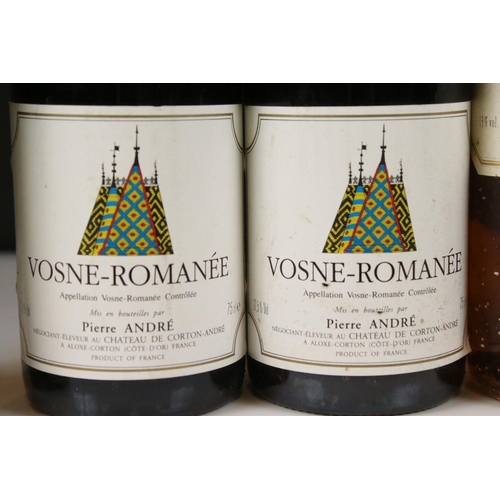 450 - Wine - Vosne Romanee 1996, 2 B, Volnay 2001, Blain Gagnard, Premier Cru, 2B, Ch. Belingard Monbazill... 