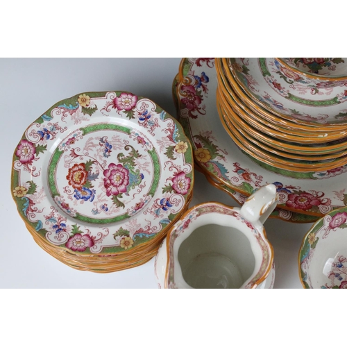 60 - Early 20th century Cauldon part Tea Set comprising 9 Tea Cups, 12 Saucers,  12 Tea Plates, Milk, Sug... 