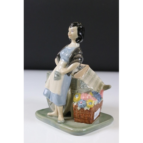 68 - Irish porcelain ' Molly Malone ' figure modelled by William Harper, 16.5cm high