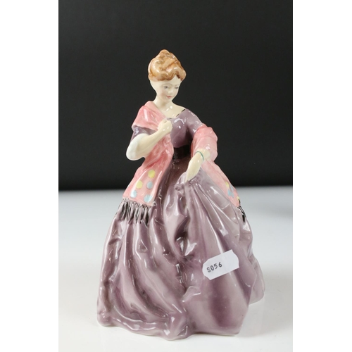 79 - Three Royal Doulton Figurines including Janet HN1537, The Milkmaid HN2057 and Christine HN3905, Roya... 