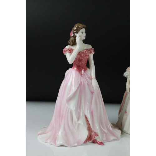 79 - Three Royal Doulton Figurines including Janet HN1537, The Milkmaid HN2057 and Christine HN3905, Roya... 