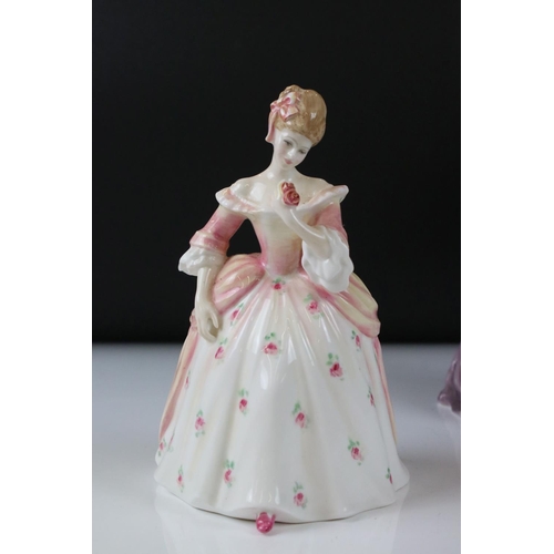 79 - Three Royal Doulton Figurines including Janet HN1537, The Milkmaid HN2057 and Christine HN3905, Roya... 