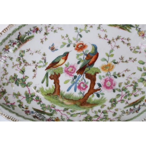 99 - Mixed lot of Ceramics including a Pair of Chelsea Oval Porcelain Serving Dishes decorated with birds... 