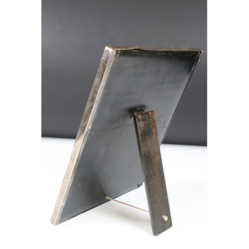 198 - Two fully hallmarked sterling silver easel back photograph frames.