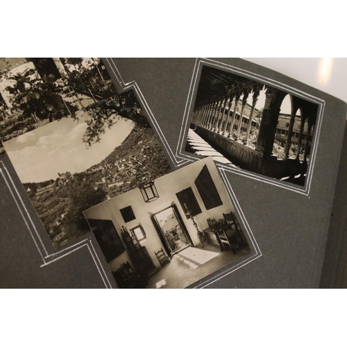 338 - Group of vintage photographs in albums, together with a few postcards & other ephemera