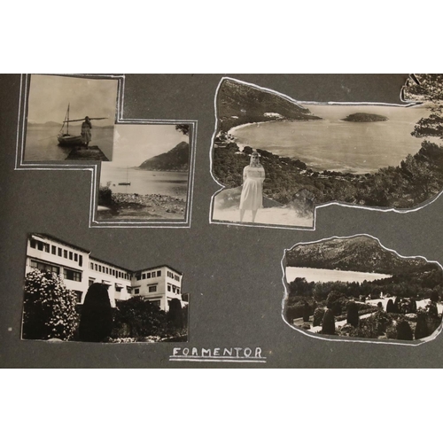 338 - Group of vintage photographs in albums, together with a few postcards & other ephemera