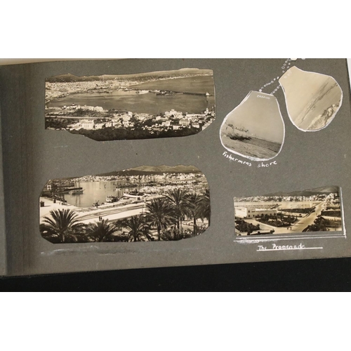 338 - Group of vintage photographs in albums, together with a few postcards & other ephemera