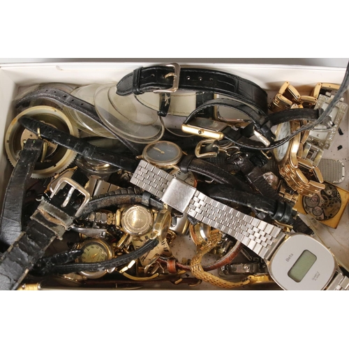 346 - Quantity of gents and ladies watches, Pulsar, Lorus etc, together with a quantity of parts etc