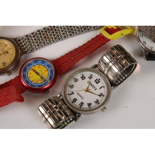 346 - Quantity of gents and ladies watches, Pulsar, Lorus etc, together with a quantity of parts etc