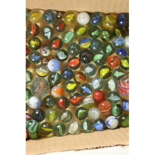 349 - A large collection of mixed marbles.