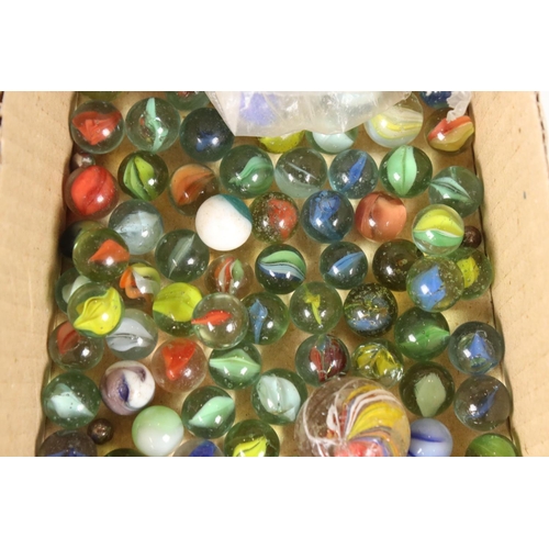 349 - A large collection of mixed marbles.