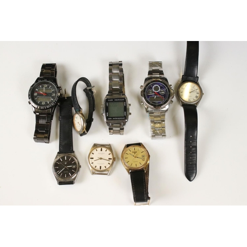 357 - Group of gents watches, to include Beacon Star, Pulsar etc