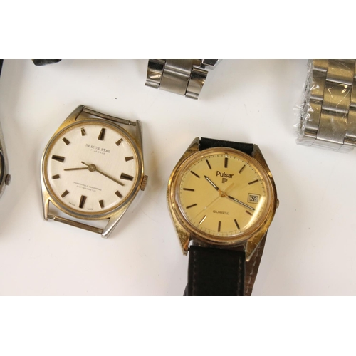 357 - Group of gents watches, to include Beacon Star, Pulsar etc