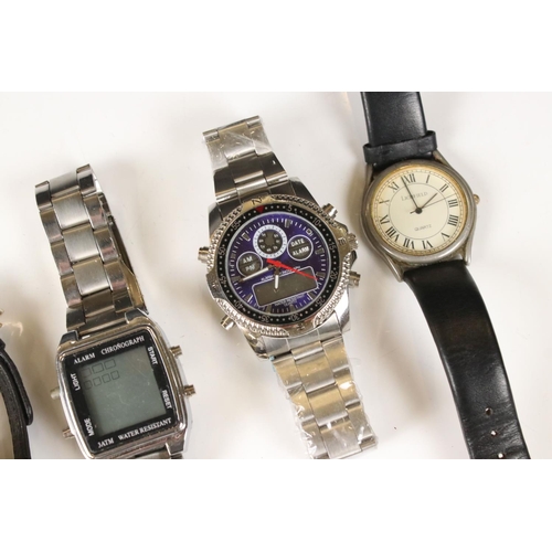 357 - Group of gents watches, to include Beacon Star, Pulsar etc