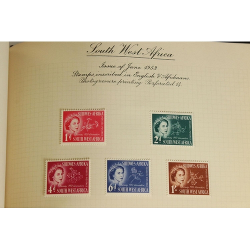 376 - A complete book of Coronation stamps dated June 1953.