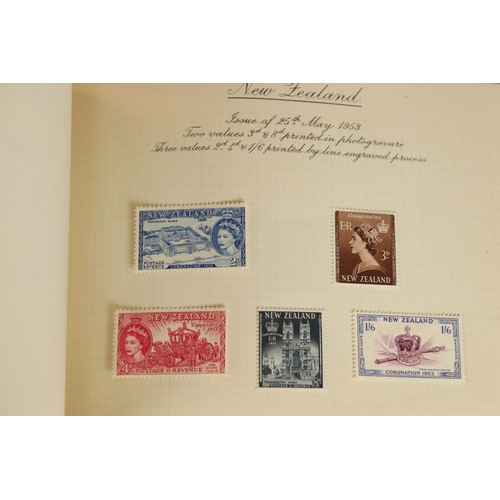 376 - A complete book of Coronation stamps dated June 1953.