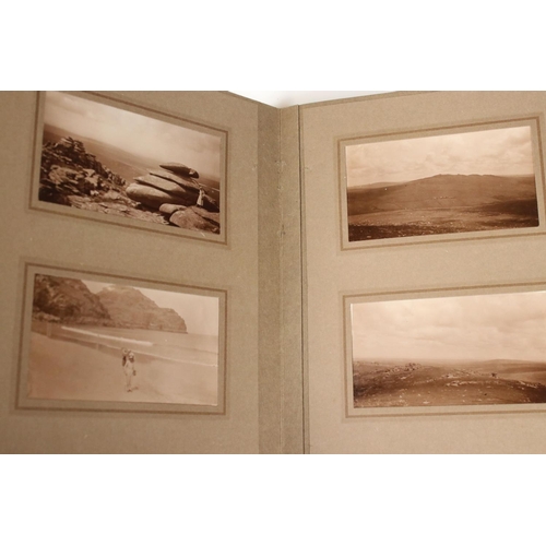 378 - Two vintage photograph albums with contents, possibly Cornwall and Clitheroe together with a selecti... 