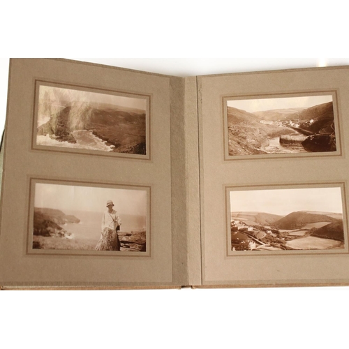 378 - Two vintage photograph albums with contents, possibly Cornwall and Clitheroe together with a selecti... 