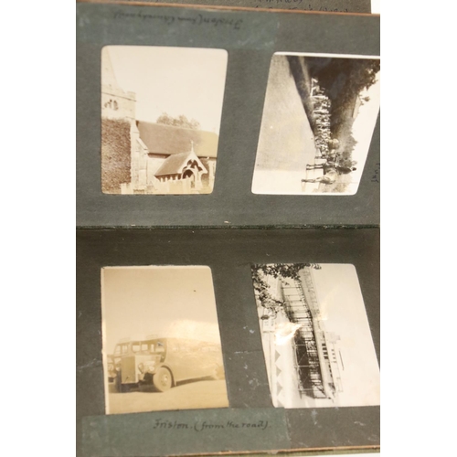 378 - Two vintage photograph albums with contents, possibly Cornwall and Clitheroe together with a selecti... 