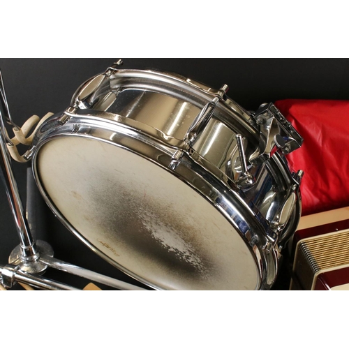 473 - Three Musical Instruments including Horner Piccola Accordion, Sonor Everplay Extra Snare Drum with s... 