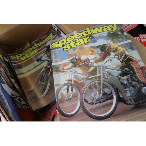 487 - Speedway and Motor Cycle Racing - Quantity of Swindon Speedway Programmes dating around 1980's  plus... 